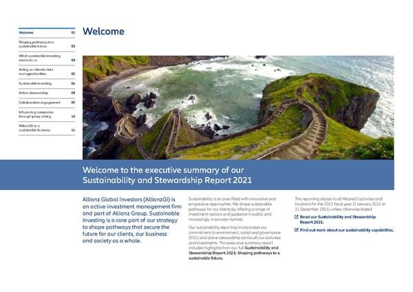 Executive summary - Sustainability and Stewardship Report 2021 - Page 2