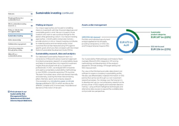 Executive summary - Sustainability and Stewardship Report 2021 - Page 7