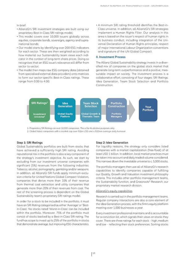 Eurosif European SRI Transparency Code - Page 14