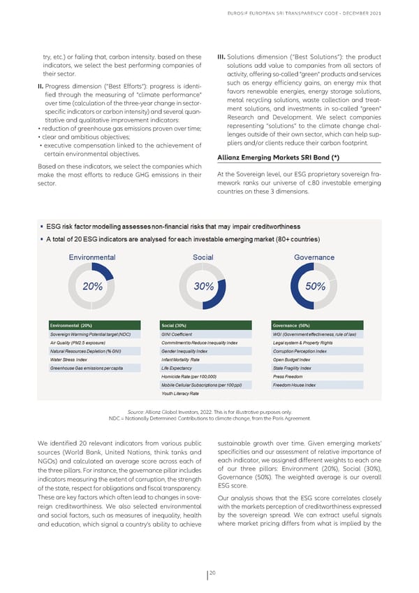 Eurosif European SRI Transparency Code - Page 20