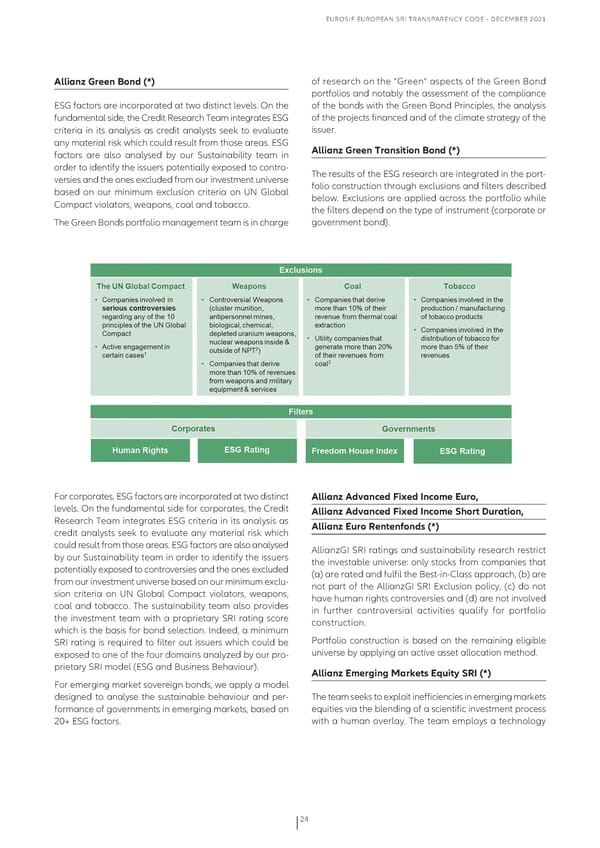 Eurosif European SRI Transparency Code - Page 24