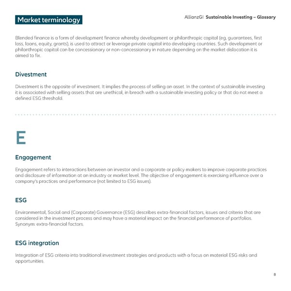 Sustainable Investing – Glossary - Page 8