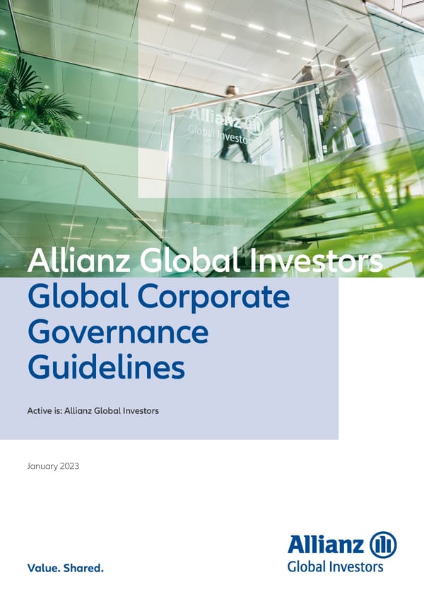 Global Corporate Governance Guidelines 2023 - Page 1