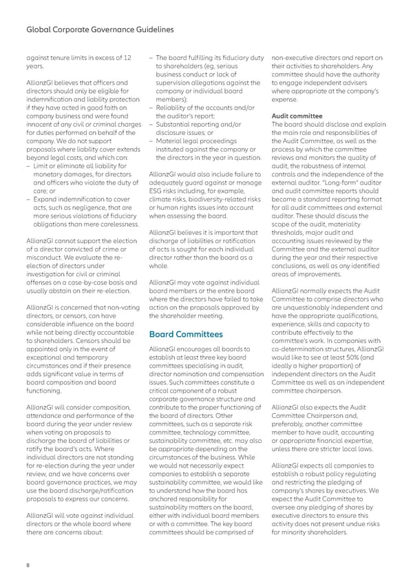 Global Corporate Governance Guidelines 2023 - Page 8