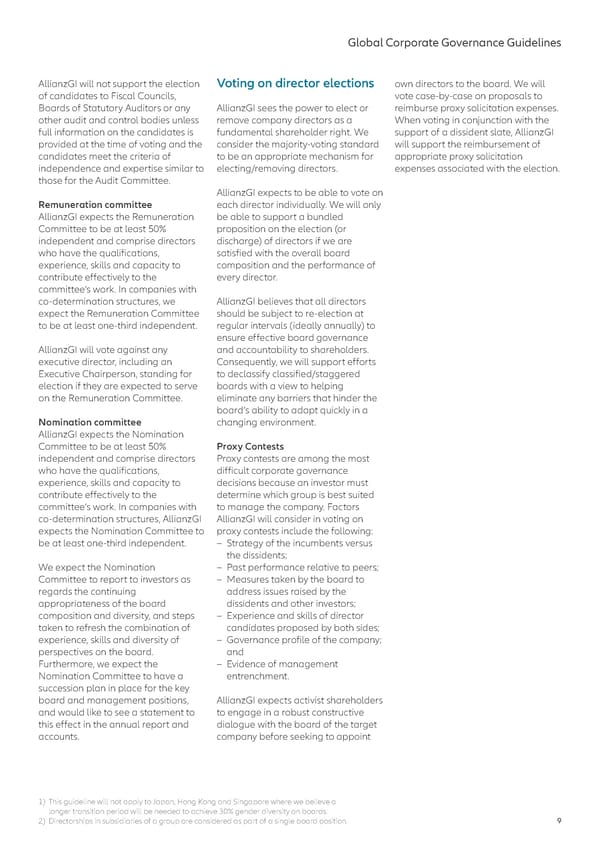 Global Corporate Governance Guidelines 2023 - Page 9