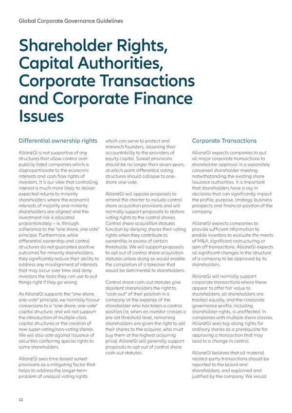 Global Corporate Governance Guidelines 2023 - Page 12