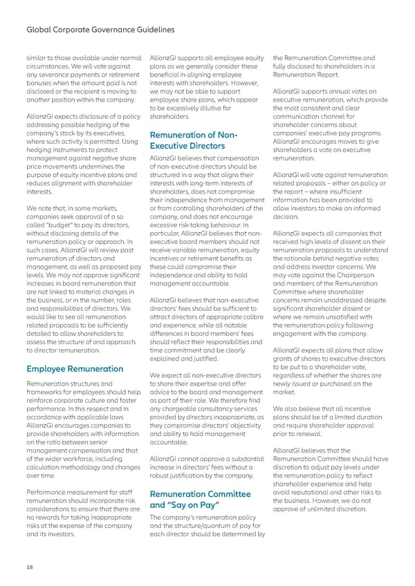 Global Corporate Governance Guidelines 2023 - Page 18