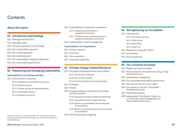 Sustainability Report 2022 | Allianz - Page 4