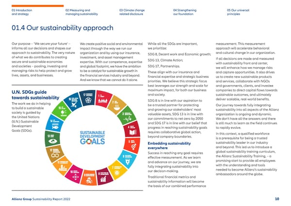 Sustainability Report 2022 | Allianz - Page 11