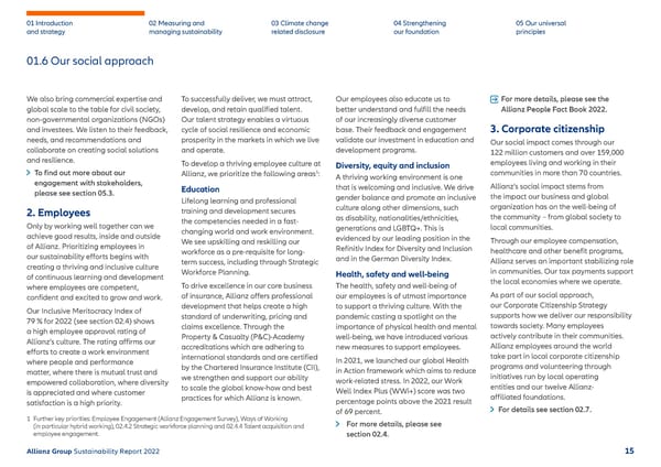 Sustainability Report 2022 | Allianz - Page 16