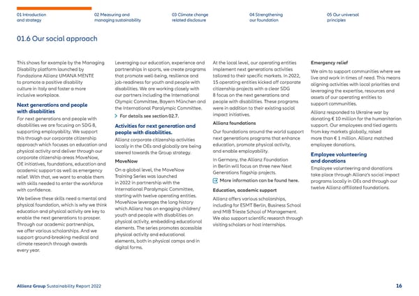 Sustainability Report 2022 | Allianz - Page 17