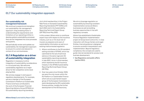 Sustainability Report 2022 | Allianz - Page 21