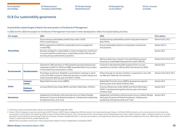 Sustainability Report 2022 | Allianz - Page 24