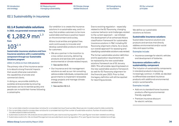 Sustainability Report 2022 | Allianz - Page 35