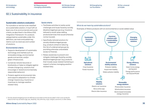 Sustainability Report 2022 | Allianz - Page 36