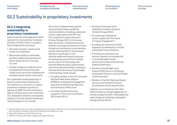 Sustainability Report 2022 | Allianz - Page 38