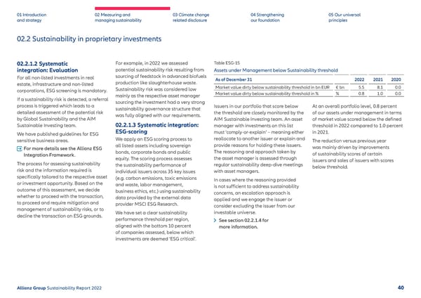 Sustainability Report 2022 | Allianz - Page 41