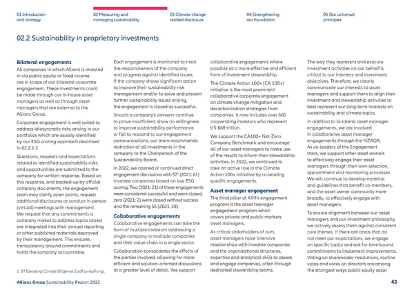 Sustainability Report 2022 | Allianz - Page 44