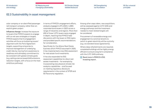 Sustainability Report 2022 | Allianz - Page 56