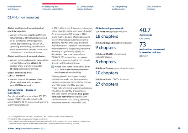 Sustainability Report 2022 | Allianz - Page 70