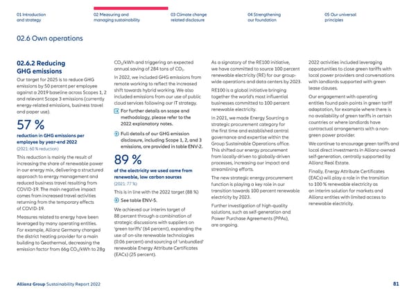 Sustainability Report 2022 | Allianz - Page 82