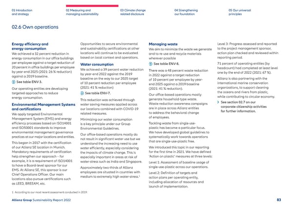 Sustainability Report 2022 | Allianz - Page 84