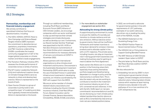 Sustainability Report 2022 | Allianz - Page 99