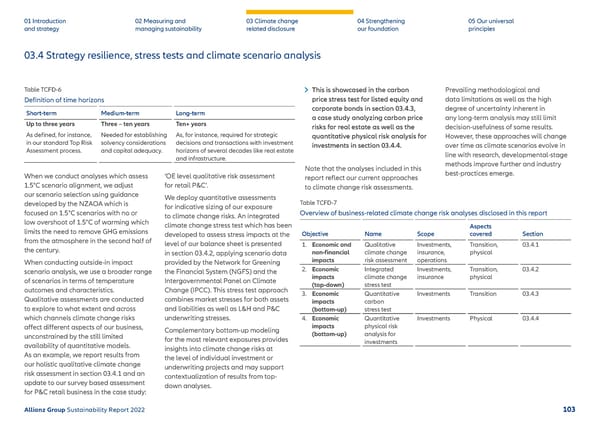 Sustainability Report 2022 | Allianz - Page 104