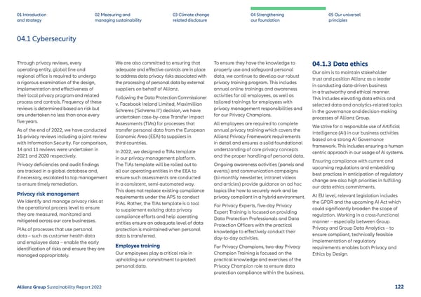 Sustainability Report 2022 | Allianz - Page 123