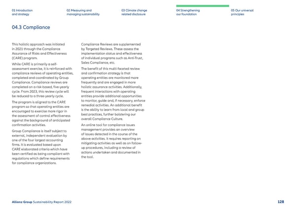 Sustainability Report 2022 | Allianz - Page 129