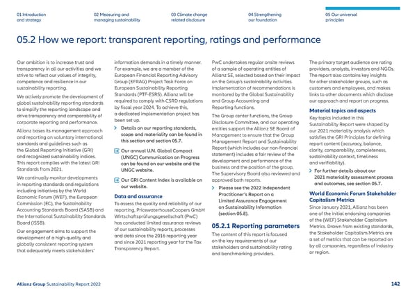 Sustainability Report 2022 | Allianz - Page 143