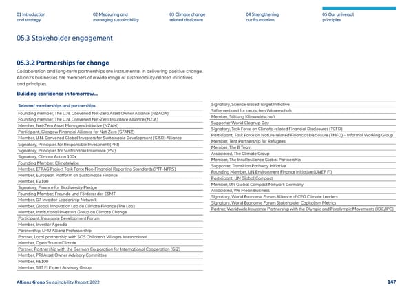 Sustainability Report 2022 | Allianz - Page 148