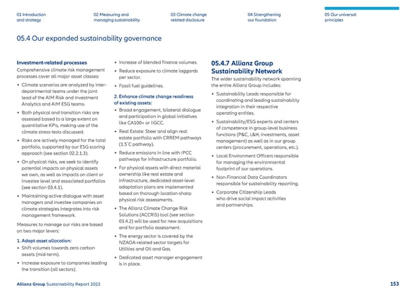 Sustainability Report 2022 | Allianz - Page 154