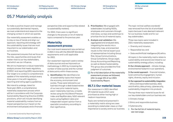 Sustainability Report 2022 | Allianz - Page 159