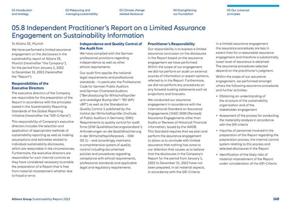 Sustainability Report 2022 | Allianz - Page 161