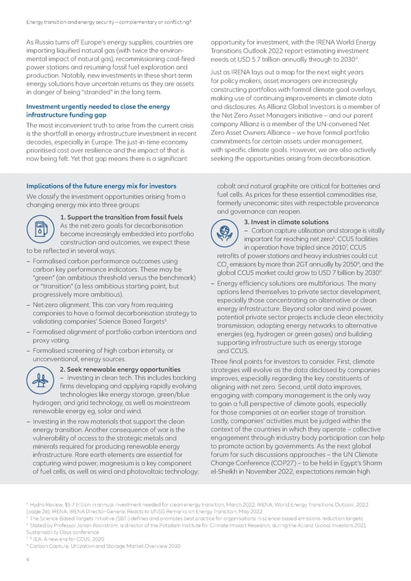 Energy transition and energy security – complementary or conflicting? - Page 4