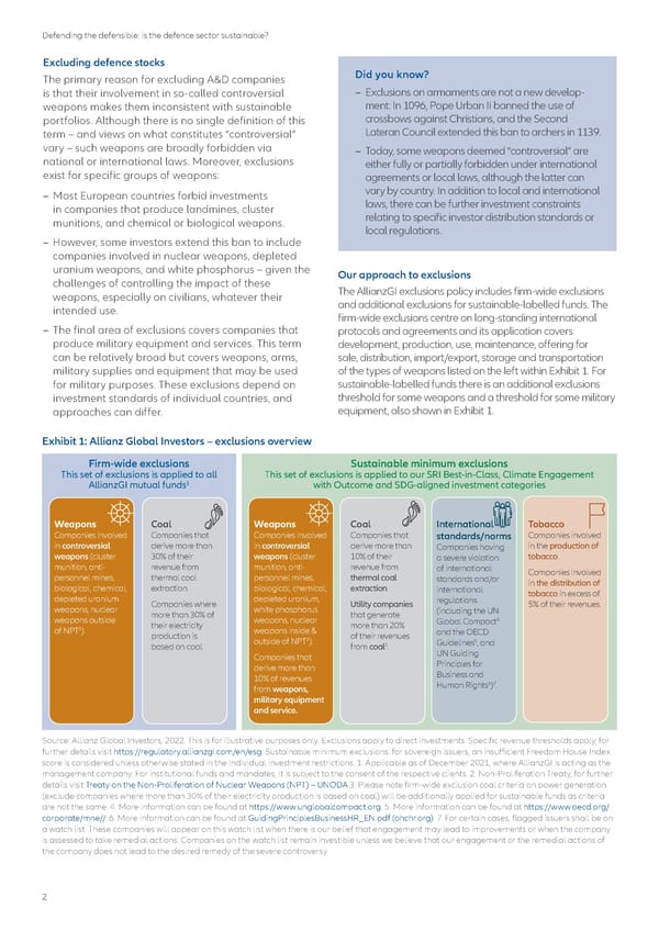 Defending the defensible:  is the defence sector sustainable? - Page 2