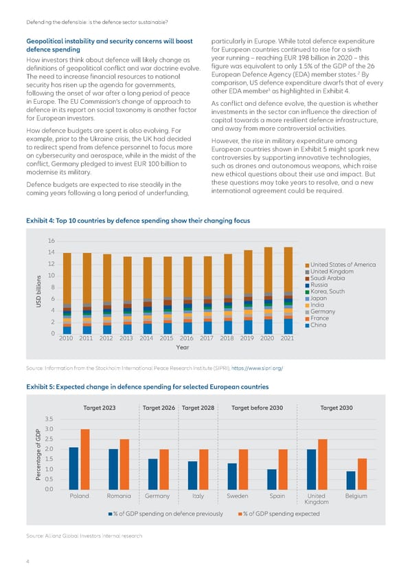 Defending the defensible:  is the defence sector sustainable? - Page 4