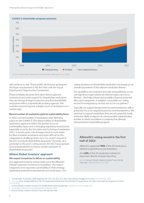 Shaping US practice through shareholder resolutions - Page 2