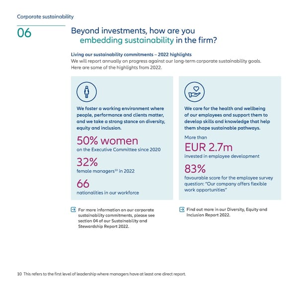 Factbook: Sustainability and Stewardship Report - Page 18