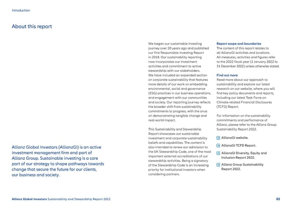 Sustainability & Stewardship Report | AllianzGI - Page 3