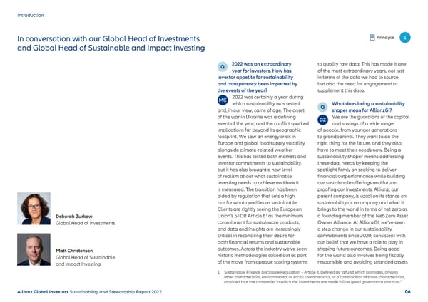 Sustainability & Stewardship Report | AllianzGI - Page 7