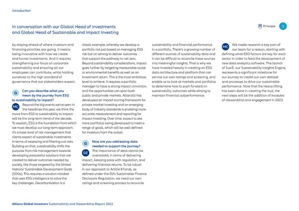 Sustainability & Stewardship Report | AllianzGI - Page 8