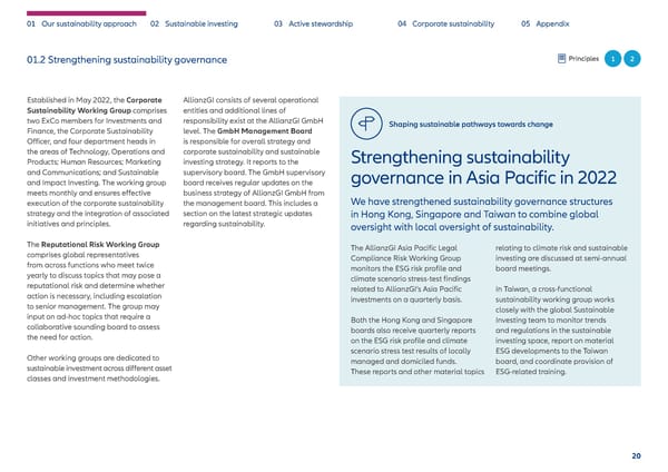 Sustainability & Stewardship Report | AllianzGI - Page 21