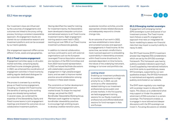 Sustainability & Stewardship Report | AllianzGI - Page 66