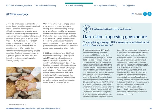Sustainability & Stewardship Report | AllianzGI - Page 67