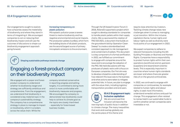 Sustainability & Stewardship Report | AllianzGI - Page 75