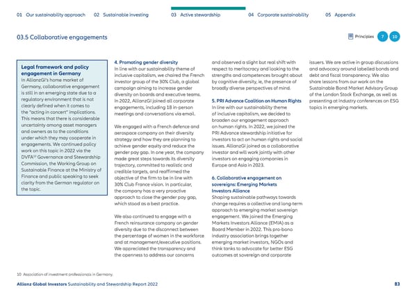 Sustainability & Stewardship Report | AllianzGI - Page 84