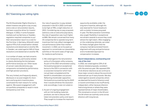 Sustainability & Stewardship Report | AllianzGI - Page 91