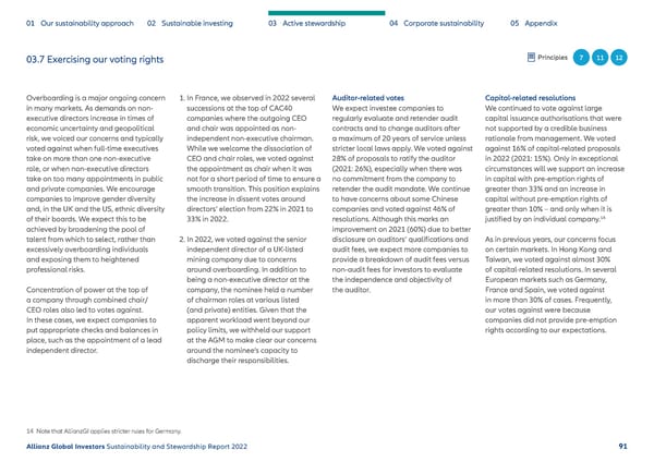 Sustainability & Stewardship Report | AllianzGI - Page 92